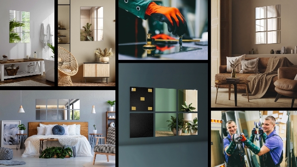 Plăci de oglindă 6 buc. 20X20 cm