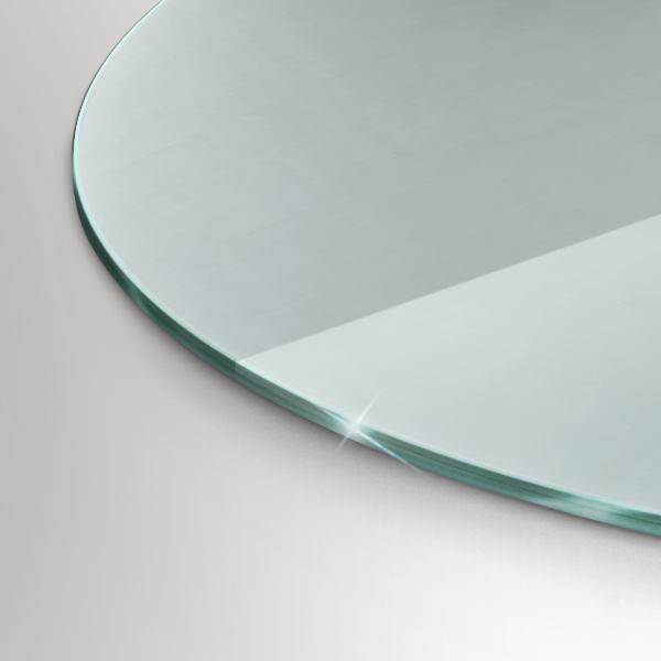 Placă de sticlă pentru șemineu circular fi100 cm