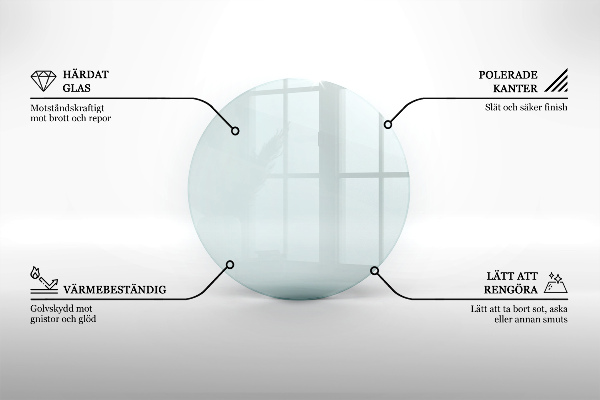 Protecție sub sobă circular fi50 cm