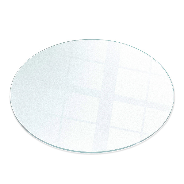 Placă de protecție sub sobă rotundă semitransparentă fi80 cm