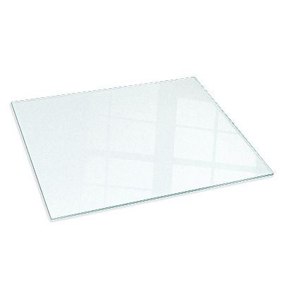 Placă de sticlă semitransparentă dreptunghiulară pentru șemineu 100x70 cm