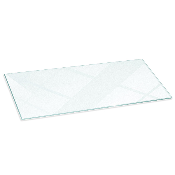 Sticlă sub șemineu dreptunghiulară semitransparentă 125x50 cm