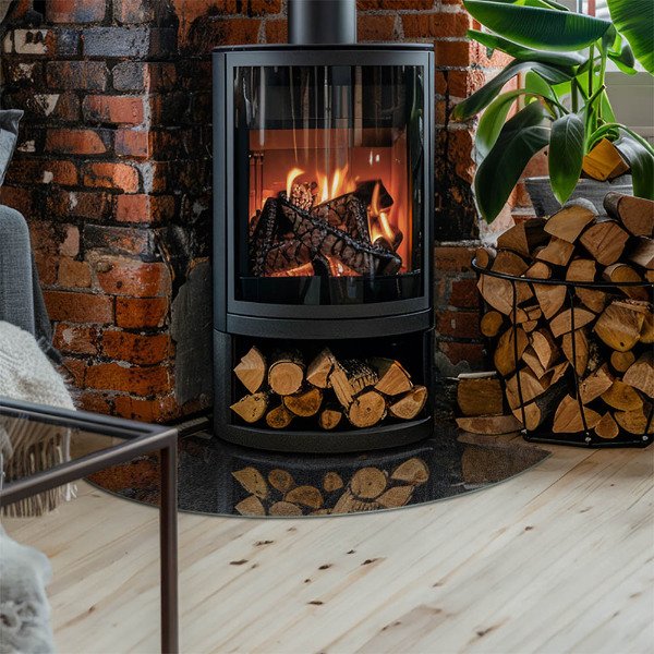 Cvartale sticlă sub șemineu Textură de piatră naturală