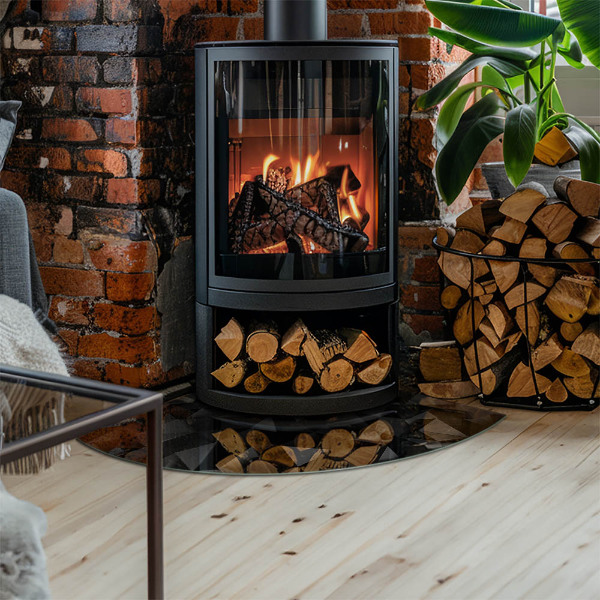 Cvartale protecție sub sobă Geometrie tridimensională