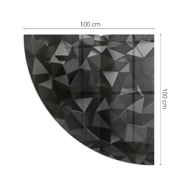 Cvartale protecție sub sobă Geometrie tridimensională