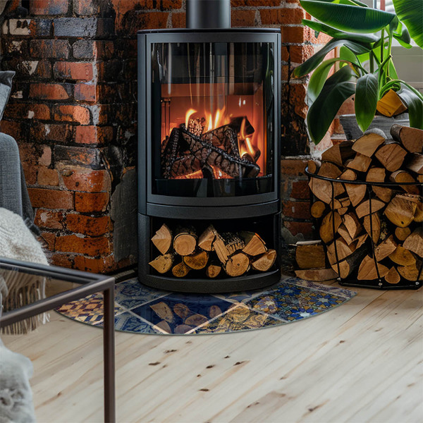 Cvartale sticlă securizată protecție sub sobă Modele de plăci ceramice