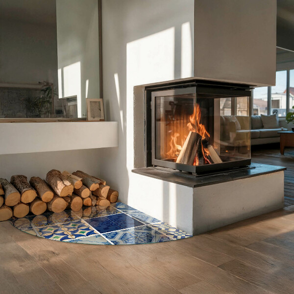 Cvartale sticlă securizată protecție sub sobă Modele de plăci ceramice