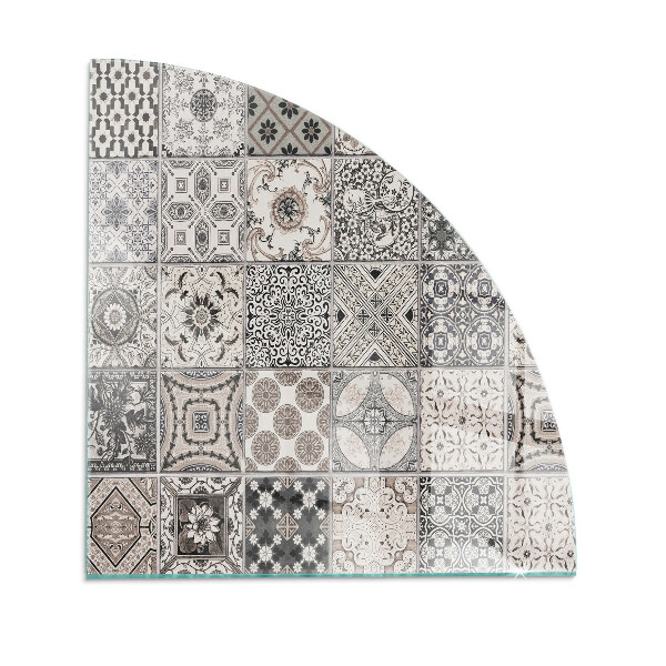 Cvartale protecție sub sobă Modele decorative de plăci