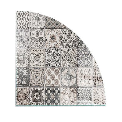 Cvartale protecție sub sobă Modele decorative de plăci