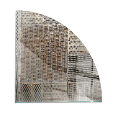 Cvartale sticlă securizată protecție sub sobă Model de tablă perforată