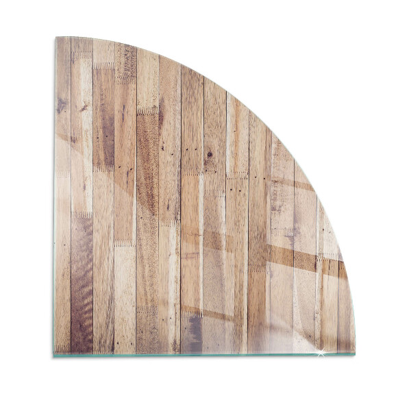 Cvartale sticlă sub șemineu Placă de lemn în machetă