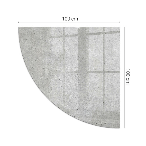 Cvartale sticlă securizată protecție sub sobă Textură de beton brut