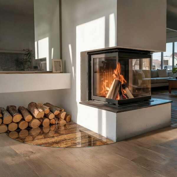 Cvartale protecție sub sobă Placă de lemn cu fibre