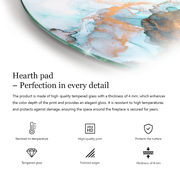 Cvartale protecție sub sobă Placă de lemn deteriorată