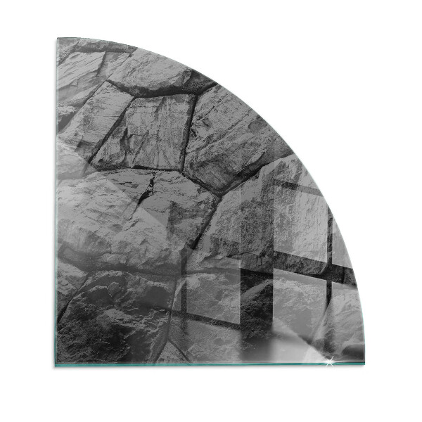 Cvartale sticlă securizată protecție sub sobă Model de piatră naturală