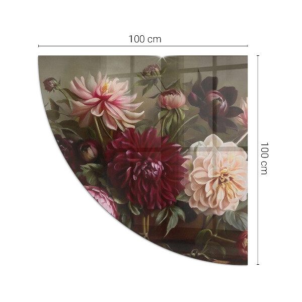 Cvartale protecție sub sobă Buchet de flori în detaliu