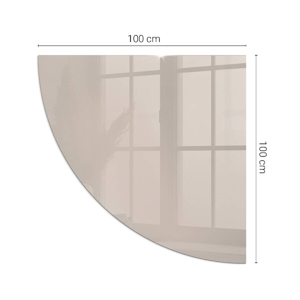 Cvartale sticlă securizată protecție sub sobă Culoare Maro deschis