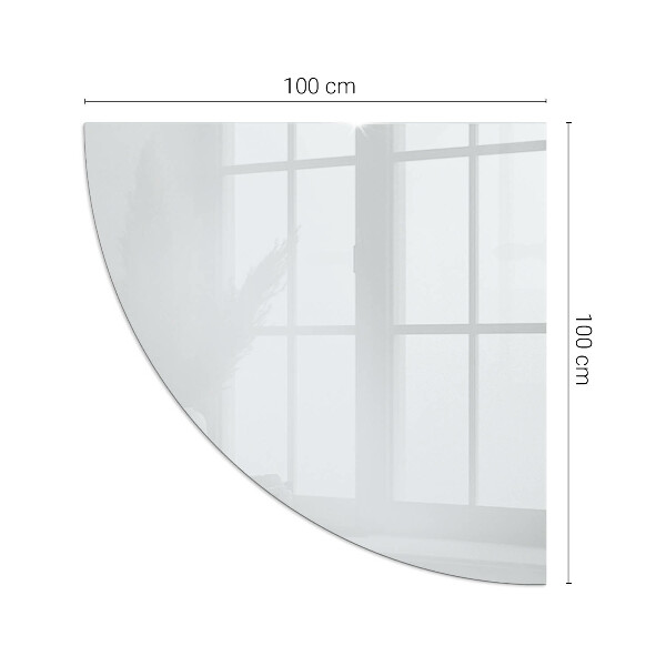 Cvartale sticlă securizată protecție sub sobă Culoare Alb