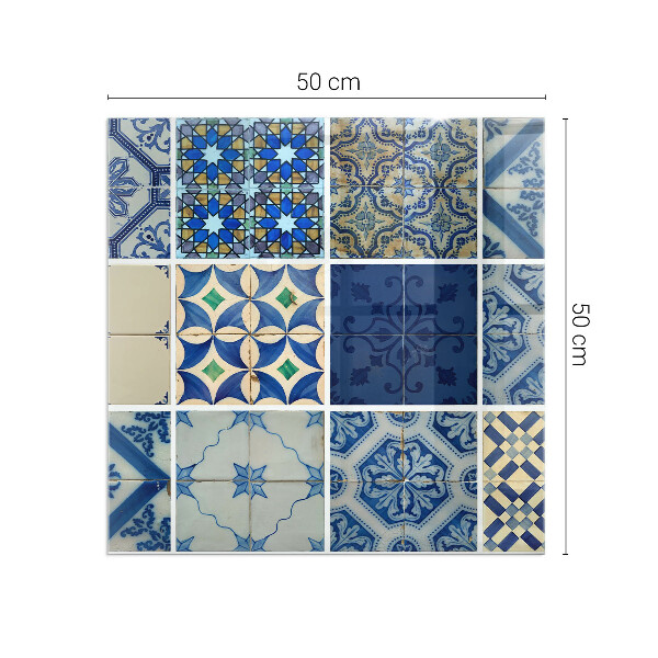 Pătrată sticlă securizată protecție sub sobă Modele de plăci ceramice