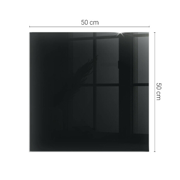 Pătrată protecție sub sobă Culoare Negru