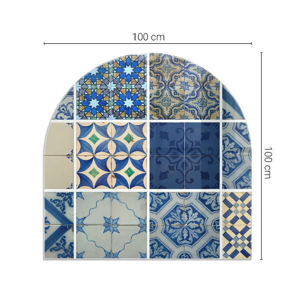 Semiovală sticlă securizată de protecție sub sobă Modele de plăci ceramice