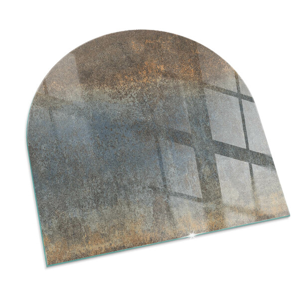Semiovală sticlă securizată de protecție sub sobă Model de textură abstractă