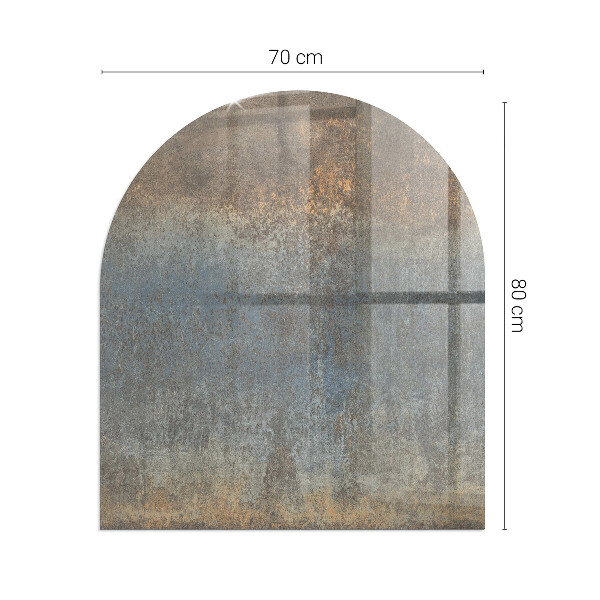 Semiovală sticlă securizată de protecție sub sobă Model de textură abstractă