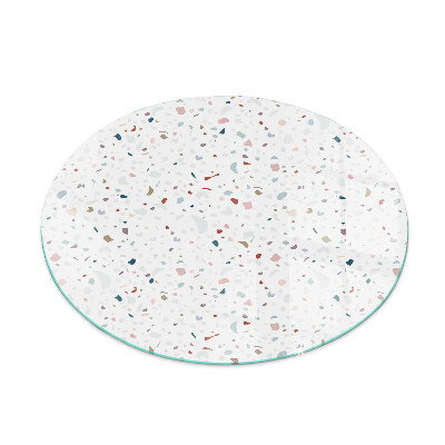 Rotundă placă de sticlă pentru șemineu Model cu forme mici