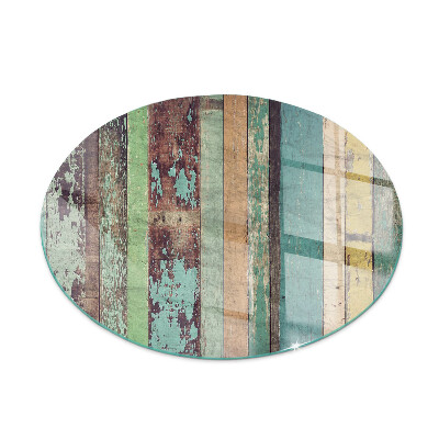 Rotundă sticlă securizată de protecție sub sobă Plăci în diferite nuanțe