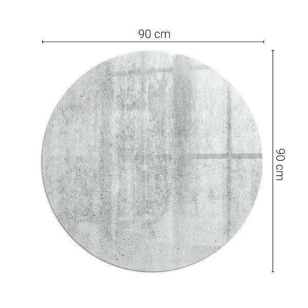 Rotundă sticlă sub șemineu Textură de beton brut