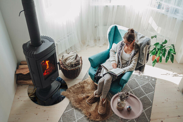 Rotundă sticlă securizată de protecție sub sobă Frunze elegante în textură