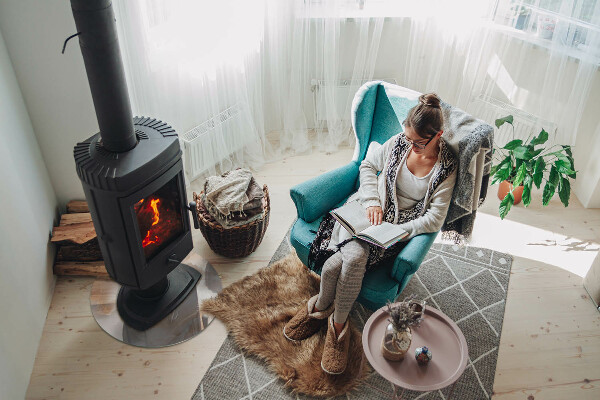 Rotundă placă de sticlă pentru șemineu Model de piatră naturală