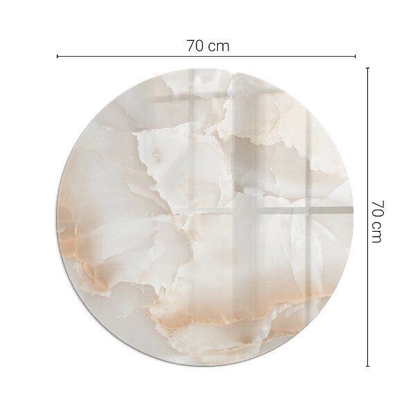 Rotundă placă de sticlă pentru șemineu Model de piatră naturală