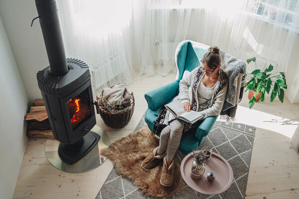 Rotundă sticlă securizată de protecție sub sobă Model abstract de marmură