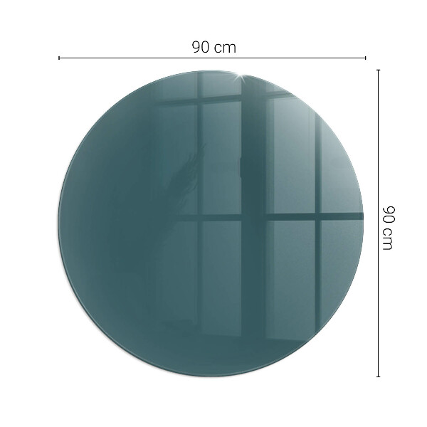 Rotundă placă de sticlă pentru șemineu Culoarea mării