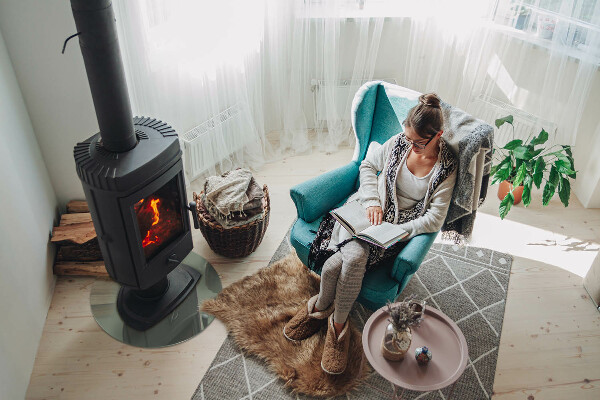 Rotundă sticlă securizată de protecție sub sobă Culoare gri-verde