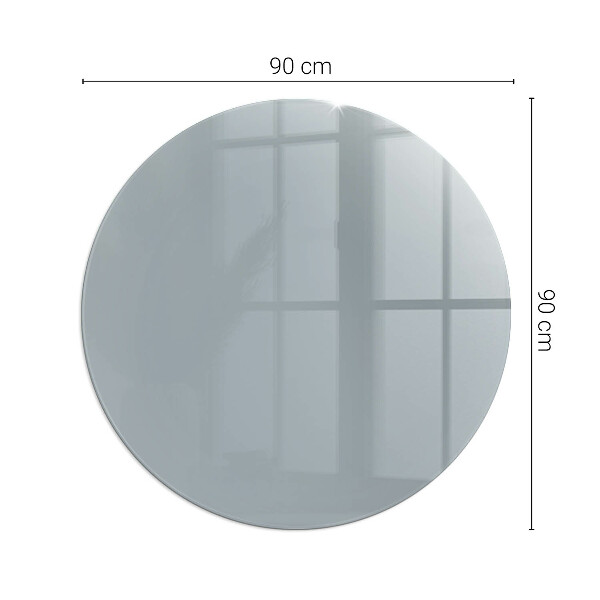 Rotundă placă de sticlă pentru șemineu Culoare Gri