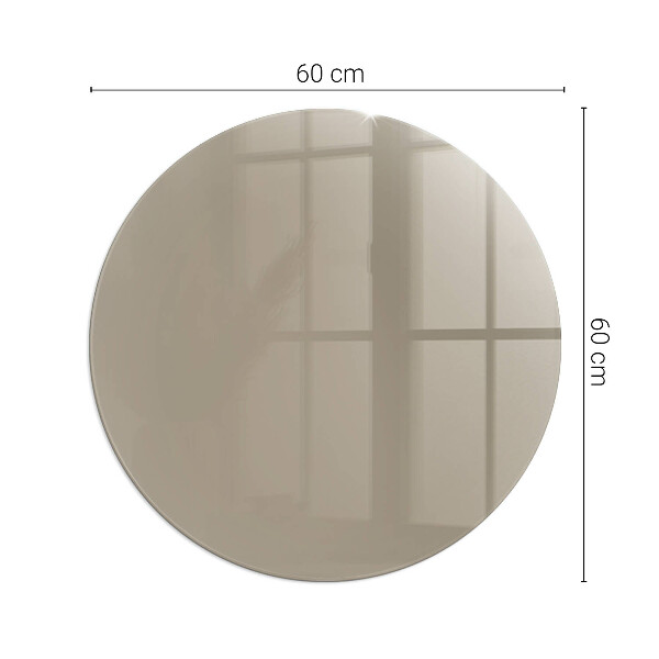 Rotundă sticlă securizată de protecție sub sobă Culoare Maro