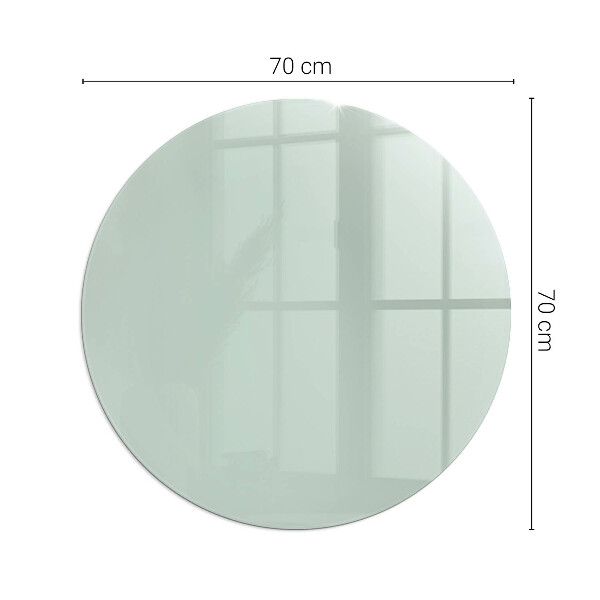 Rotundă sticlă securizată de protecție sub sobă Culoare Verde Deschis