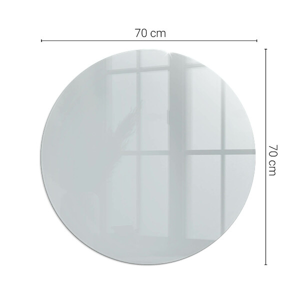 Rotundă sticlă sub șemineu Culoare Gri