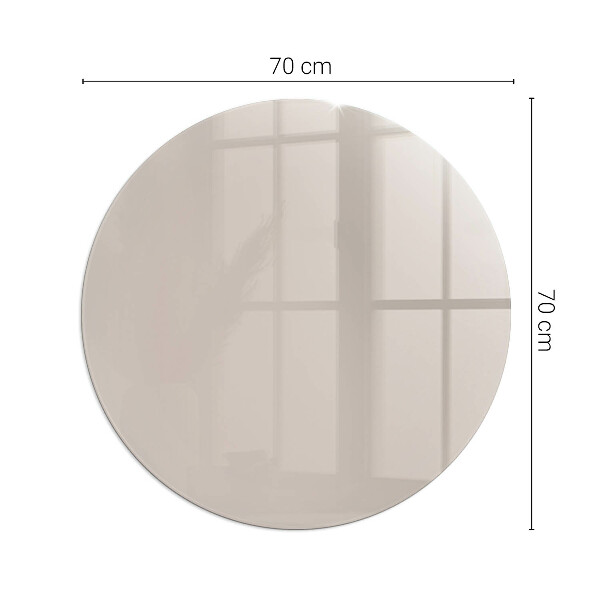 Rotundă sticlă securizată de protecție sub sobă Culoare Maro deschis