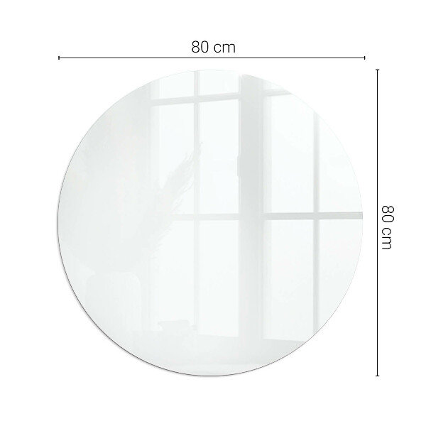 Rotundă sticlă securizată de protecție sub sobă Culoare Alb