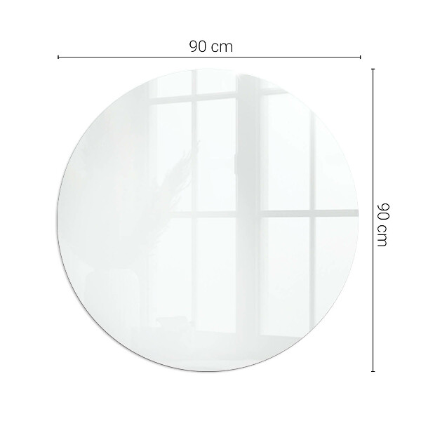 Rotundă sticlă securizată de protecție sub sobă Culoare Alb