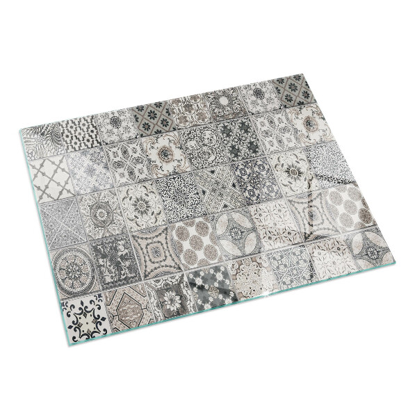 Dreptunghiulară protecție sub sobă Modele decorative de plăci