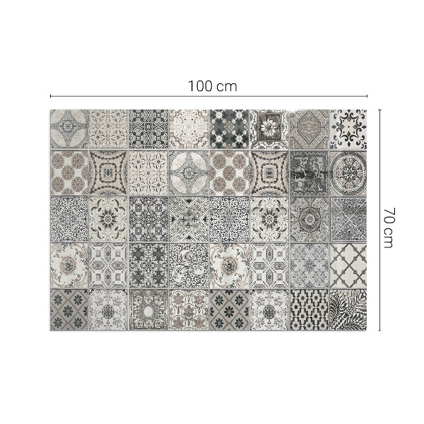 Dreptunghiulară protecție sub sobă Modele decorative de plăci