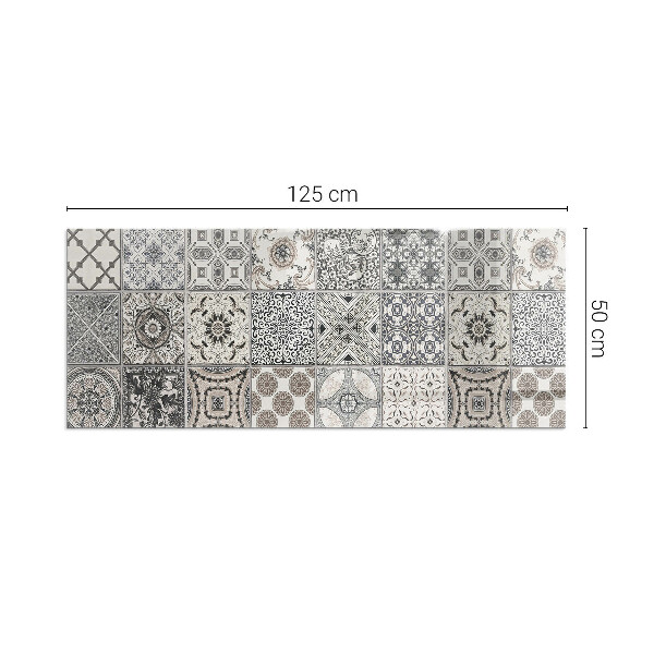 Dreptunghiulară protecție sub sobă Modele decorative de plăci