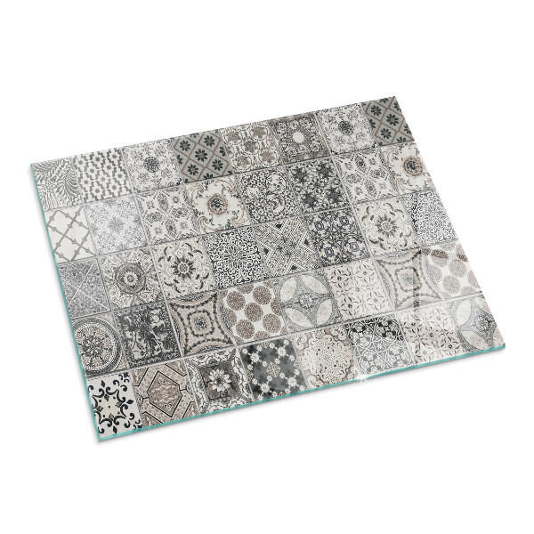 Dreptunghiulară protecție sub sobă Modele decorative de plăci