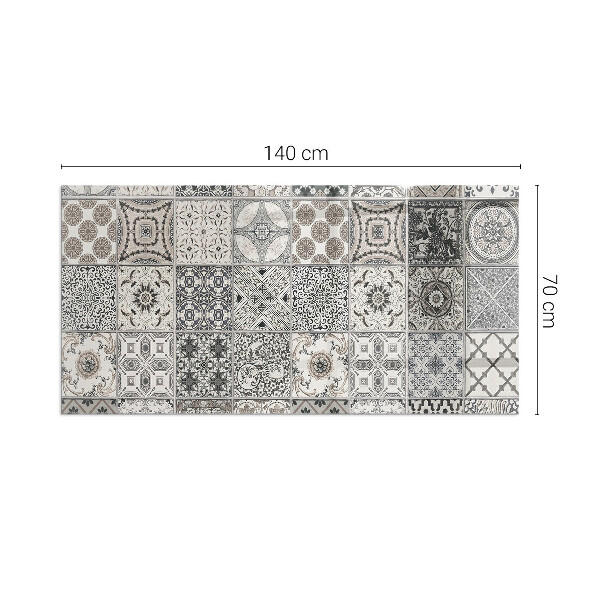 Dreptunghiulară protecție sub sobă Modele decorative de plăci