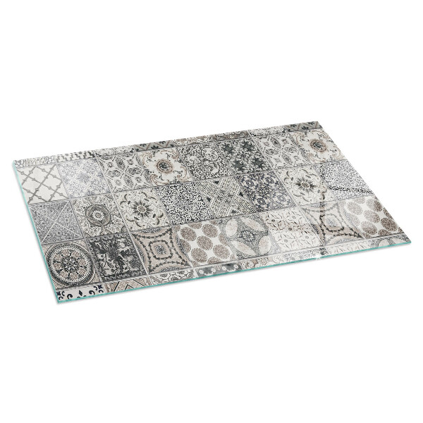 Dreptunghiulară protecție sub sobă Modele decorative de plăci