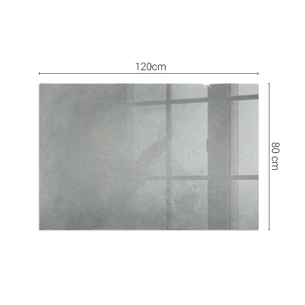 Dreptunghiulară sticlă securizată protecție sub sobă Textură de beton cu efect